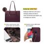 Wholesale 2pc Stylish office lady PU tote handbag sets large leather shoulder bags Croc solid laptop briefcase handbag for women