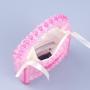 Custom logo handmade acrylic beads hand bag 2024 Wholesale Bulk India Pink Heart Glass Seed Beaded Tote Clutch Bag