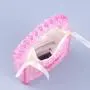 Custom logo handmade acrylic beads hand bag 2024 Wholesale Bulk India Pink Heart Glass Seed Beaded Tote Clutch Bag