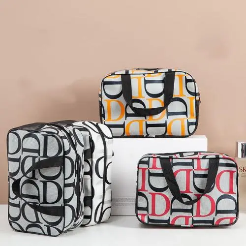 wholesale  2024 men women travel storage bag bottom leaking wash bag portable bath pocket large capacity custom cosmetic bag