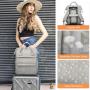 LOVEVOOK 2022 women bags casual 14 inch laptop bags fashion PU leather work travel school custom women's backpacks with USB