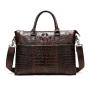 Genuine Embossed Crocodile Leather Male Business Briefcase Men's Handbag