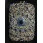 New Eye diamond evening bag banquet dress crystal bag hollow metal rhinestones purse vertical women's clutch bag