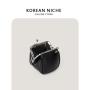 Wholesale Mini Metal Clip Handbag Luxury High Quality Chain Shoulder Bag PU Leather Cute Lipstick Bag