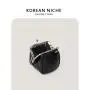 Wholesale Mini Metal Clip Handbag Luxury High Quality Chain Shoulder Bag PU Leather Cute Lipstick Bag