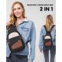 LOVEVOOK 2023 Fashion Travel Chest Bag for College Sling Bag Backpack Crossbody Bag Convertible Waterproof Small Hiking Daypacks