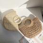 Bolsos New Fashion Draw String Handbag Straw Crossbody Bag Wholesale Pure Color Ladies Bag