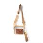 new design full transparent shoulder bag custom Ita bag clear PVC messenger bag for display pins