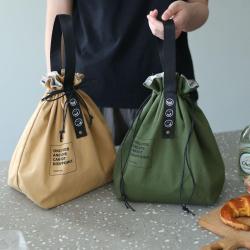CCF315 Lunch Bag Ins Drawstring Insulated Portable Storage Bag Furniture Supplies Lunch Box Bag Multi-compartment Eco-friendly