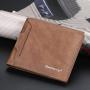 ZR102 High-end Short Multi-card Men's Card Bag Fashion Open Horizontal Wallet Korean Version Zero Wallet for Father