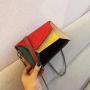 Women Crossbody Bag Classic wholesale women handbags Leather Shoulder Handbag Tote Bag Contrast Color Small Square Bag