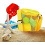 Gelory Colorful Beach Toy Seashell Shell Bags for Kids Girls Boys Adjustable Carrying Straps Cylinder Mesh Beach Bag