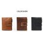 ZWY277 RFID Men New Wholesale Short Vintage Wallet Genuine Leather Lightweight Stylish Multi-Card Coin Purse Business Money Clip