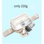 Custom Stadium Approved Women Men Tpu PVC Fanny Pack Crossbody Pouch Waist Bag 1L Clear Belt Bag with Metal Logo