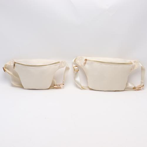 Keymay RTS Stock Fast Shipping Gold Zipper Waterproof Nylon Crossbody Bag Waterproof Bum Bag Ladies Waist Bag Fashion Fanny Pack