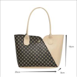 Gelory Customized Wholesale Waterproof PU Ladies Handbags Custom Designer Printed Fashion Tote Bags For Women