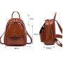 2024 Custom Logo Oiled Waxed Genuine Leather Backpack Bag For Women Fashion Purse
