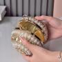 Wholesale Adequate Pearl  Round Rhinestone Women Clutch Bag Wedding Party Crystal Bag Bridal Clutches Evening Bags with handle