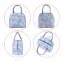 Gelory Functional Flamingos Printing Pattern Cooler Lunch Box Portable Insulated Thermal Food Picnic Lunch Bags For Kids