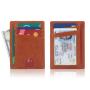 Factory wholesale slim card holder wallet genuine leather credit card holder rfid men card holder