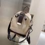 New Fashion Women's Bag 2023 Fashion Pu Solid Color Backpack High Texture Leisure Butterfly Embroidery Line Versatile Schoolbag