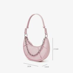 2024 Wholesale Shoulder Fashion Vegan Leather Luxury Fashion Hobo Chain Strap Women Handbag Purse Designer Shoulder Bag