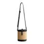 New Design Ladies Handbags PU Leather Joining Canvas Crossbody Bag Women Luxury Shoulder Bags Women's Small Hand Bucket Bags