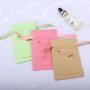 Custom Logo Printing Small Canvas Drawstring Cosmetic Skincare Products Storage Bag Cotton Canvas Gift Makeup Pouch
