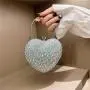 Trendy Acrylic Heart Bags Women Handbags Ladies Luxury Party Evening Clutch Purses and Handbags for Women
