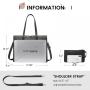 LOVEVOOK vintage 15.6 In Waterproof PU Leather Laptop Tote Bag Fashion Lady Computer Bags for Women Business Office briefcase