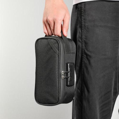 KBW800 Customizable Logo Hot Combination Lock Deodorant Bag Tobacco Pipe Pouch Tobacco Oxford Carrying Smoking Deodorant Kit