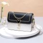 2024 Bags for women Fashionable Lady Style Small Square Bag Single Shoulder Joker Gift Bag with Chain Decoration Portable Trend