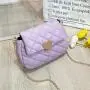 Heart-shaped embroidery bag 2024 ladies women's shoulder bag female casual mobile phone bag diamond lattice
