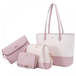 LOVEVOOK wholesale 2022 new  Women Fashion Handbags Wallet Tote Bag Shoulder Bag Top Handle Satchel Purse 4pcs women hand bags