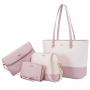 LOVEVOOK wholesale 2022 new  Women Fashion Handbags Wallet Tote Bag Shoulder Bag Top Handle Satchel Purse 4pcs women hand bags