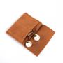 Custom Logo Printed Mini Envelope Jewelry Storage Pouch Velvet Flap Earring Ring Jewelry Bag