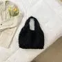 Popular, fashionable, simple, commuting wrinkled bag for women, shoulder underarm bag, hand-held bucket bag, trendy