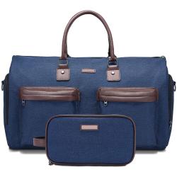Stylish Business Trips Travel Suit Dress Carrier Storage Carry on Garment Duffle Bag with with Toiletry Bag &Shoe Pouch