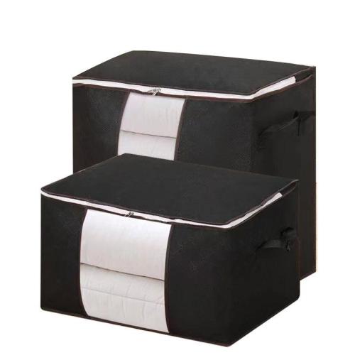 SN028 Foldable Clothes Organizer Nonwovens Storage Containers for Organizing Bedroom Closet Clothing Comforter Organization