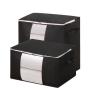 SN028 Foldable Clothes Organizer Nonwovens Storage Containers for Organizing Bedroom Closet Clothing Comforter Organization