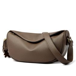 Soft Fabric Crossbody Bag Fashion Ladies Bags Brown Handbag Shoulder Leather Bags For Women Luxury High Quality