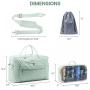 LOVEVOOK Quilted Hospital Ddelivery Duffel Bag Designer Weekender Overnight Duffle Tote Waterproof Carry on Luggage Travel Bags