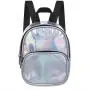Travel College Students Backpack Daypacks Custom Laser Holographic PU Leather School Bag Bookbags