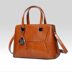Wholesale New Fashion Ladies Purse Large Capacity Genuine Leather Oil Wax Cowhide Handbags Woman Shoulder Hand Bags Crossbody