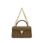 Golden Metal Chain Shoulder Bag Customized Pu Vegan Leather Women's Handbags Crossbody Bag Fashion Style