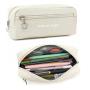 Gelory Large Capacity Pen Case Office College School Simple Stationery Organizer Bag Pencil Pouch for Teens Girls Adults