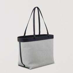 Hot Sale Ladies Large Capacity Tote Bag Luxury PU Leather With Canvas Bag Custom Women Shoulder Bags
