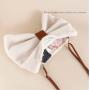 Furry Fashion Bag Custom Bow Shape Sherpa Crossbody Bag Women Shoulder Bag