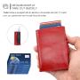 Wholesale Automatic Smart Wallet Aluminum Card Holder Customize Credit Card Holder Protector Pop up Design Aluminum Wallets