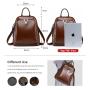 Backpacks women 2021 new fashion vintage back pack waxy cow leather women's school bag ladies backpacks
